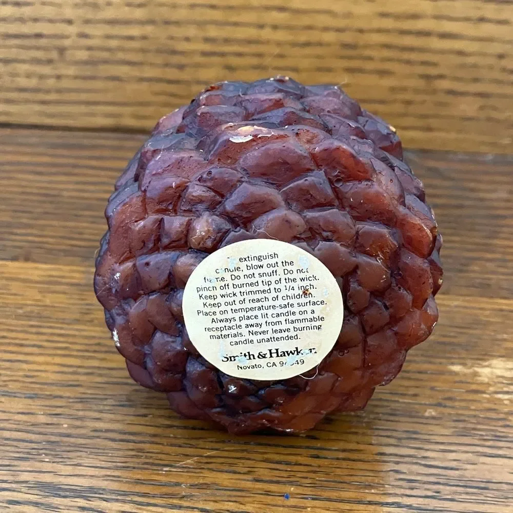New Smith & Hawken Pine Cone Candle